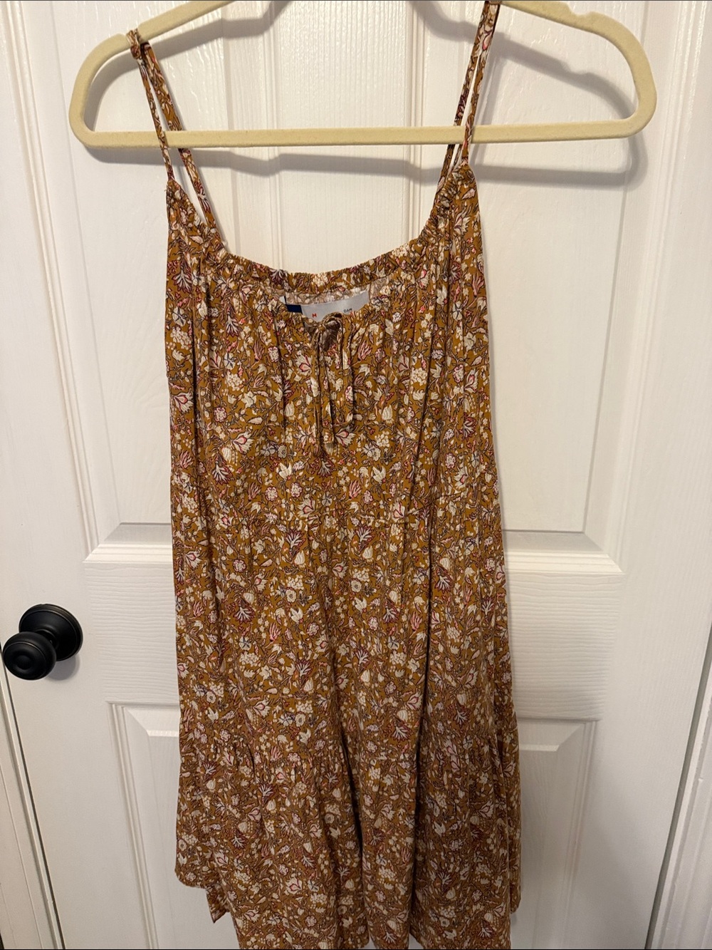 Old Navy Brown Floral Midi Dress